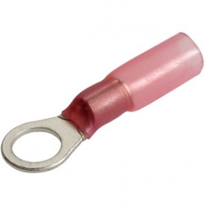 Crimp Terminal Ring Red Id 5Mm Heat Shrinkable 50 Pce