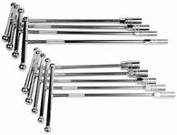 SOCKET SET 9PCE T-HANDLE WITH BALL END
