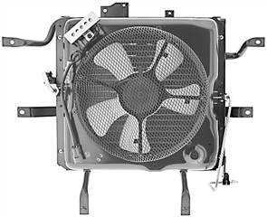CONDENSER HIACE COMMUTER INCLUDES FAN ASSEMBLY CN5466