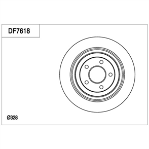 Disc Brake Rotor 328mm x 24 Min