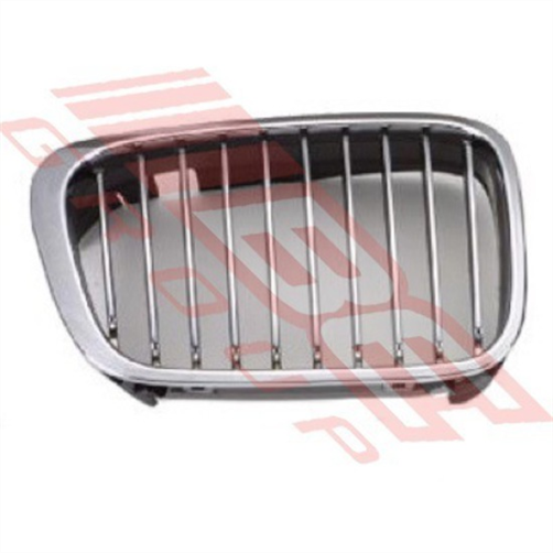 GRILLE - R/H - CHRM/CHRM - W/FRAME - BMW 3'S E46 1998-2001