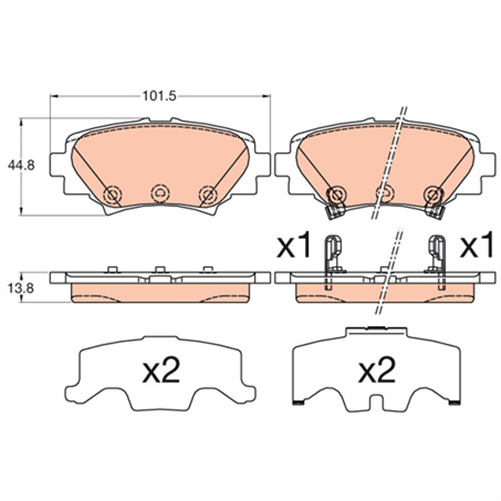 Brake Pad Set (DB2331)