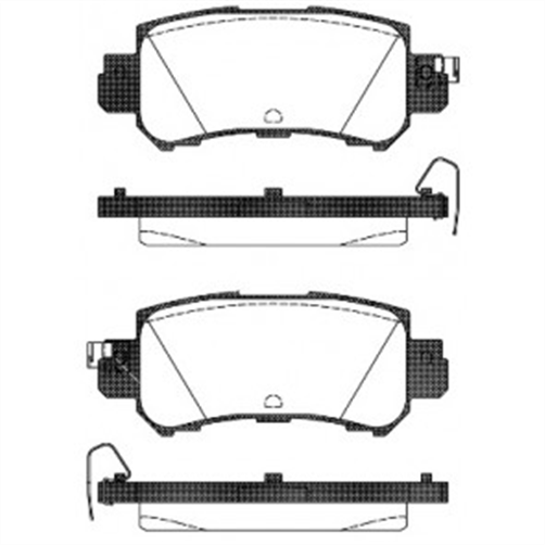 REAR DISC BRAKE PADS - MAZDA CX-5   11- DB2227 E