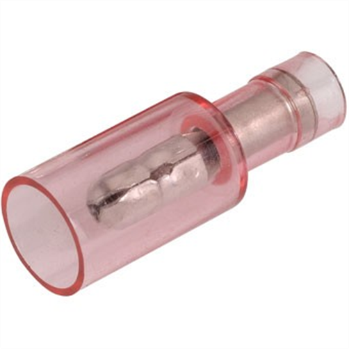 Crimp Terminal Male Bullet Red Terminal Entry 4mm Polycarbonate 100 P