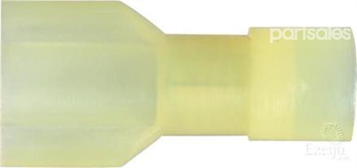 Crimp Terminal Female Blade Yellow Terminal Entry 6.3 x 0.8mm Polycarb