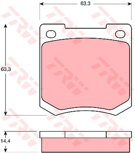 Brake Pad Set (DB535)
