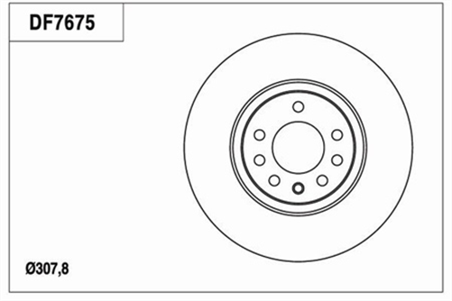 Disc Brake Rotor 308mm x 22 Min