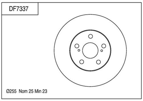 Disc Brake Rotor 255mm x 32 min