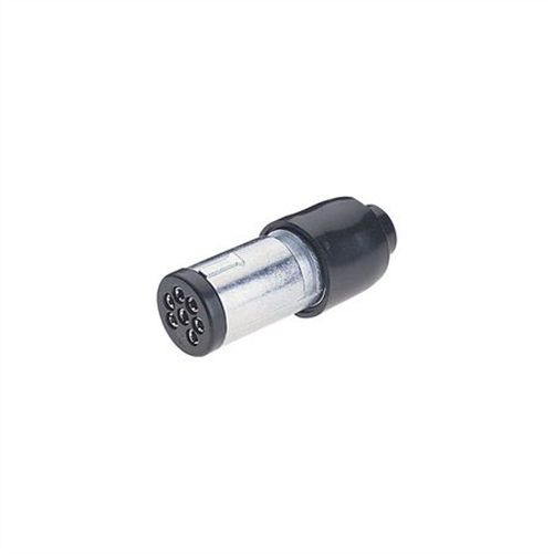 Trailer Plug 7 Pin Round Small - Metal
