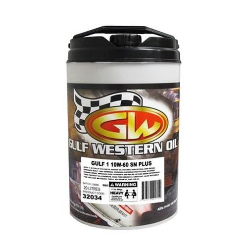 GULF 1 FULL SYNTHETIC 10W/60 - 20L ENGINE OIL 32034