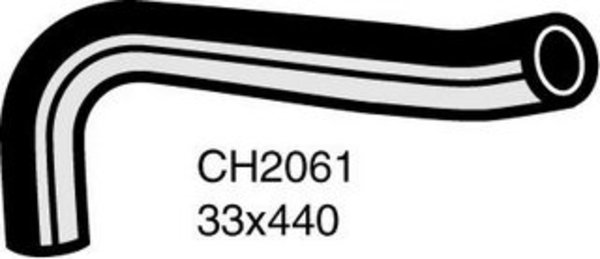 Radiator Upper Hose - NISSAN NAVARA D21 - 2.4L I4 PETROL CH2061