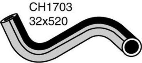 Radiator Lower Hose FORD COURIER PC - 2.6L I4 MAZDA CH1703