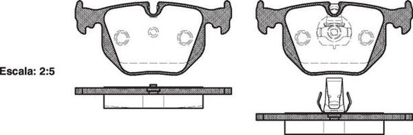 REAR DISC BRAKE PADS - BMW SER 3  X3,X5 01-