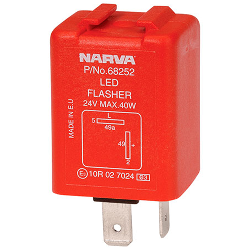 Electronic LED Flasher With Pilot 24V 2 Pin