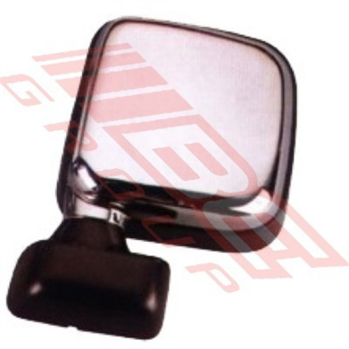 MIRROR - DOOR MOUNTED - R/H - CHROME - TOYOTA HILUX 2WD/4WD 1999-01