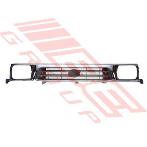 GRILLE - CHROME SILVER BLACK - TOYOTA HILUX 2WD 1999-01