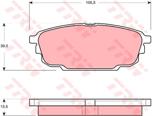 DTEC Brake Pad Set (DB1359)