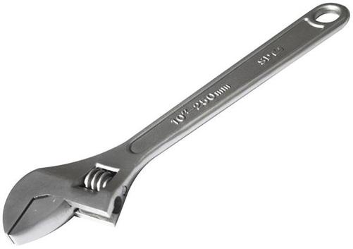 ADJUSTABLE WRENCH 250MM CHROME*NEW MODEL
