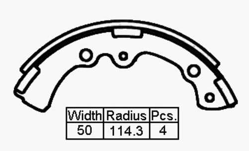 BRAKE SHOES Front TOYOTA Lite Ace Km20 79-85 228
