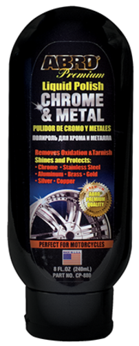 ABRO Premium Liquid Polish Chrome & Metal - 240mL