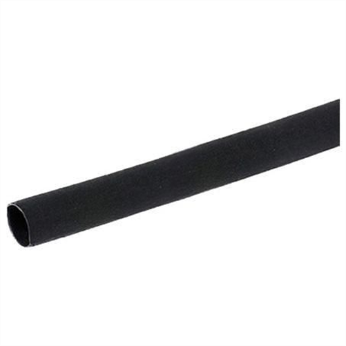 5mm Dual Wall Heat Shrink Polyolefin with Adhesive Tubing Black 1.2M