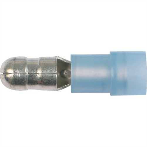 Crimp Terminal Male Bullet Blue Terminal Size 4mm Polycarbonate 50 Pce