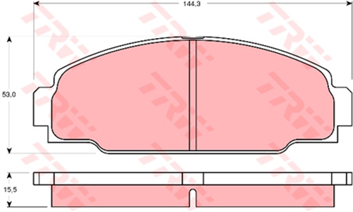 DTEC Brake Pad Set (DB1126)