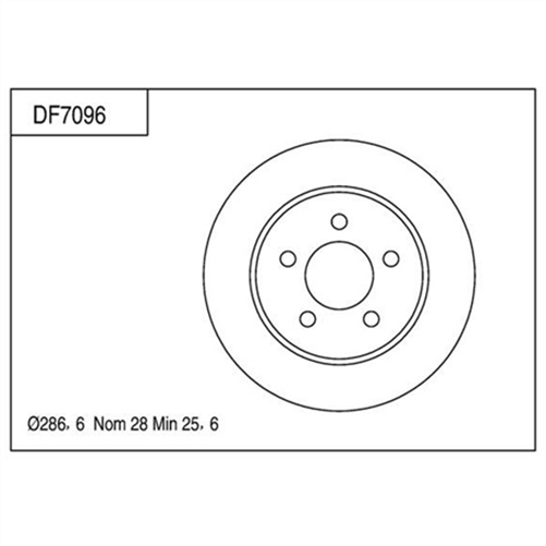 Disc Brake Rotor 287mm x 25.6 Min