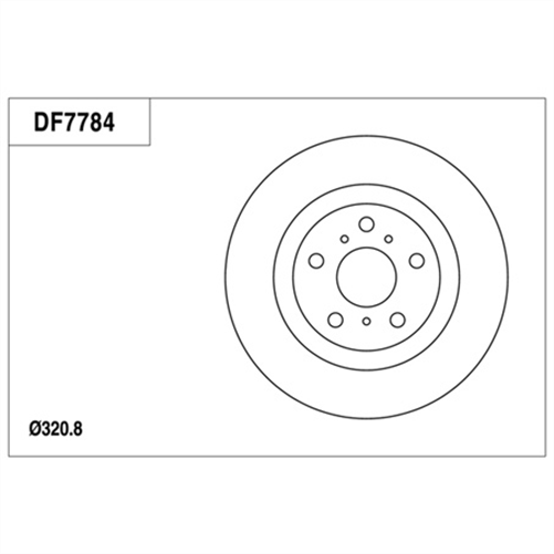 Disc Brake Rotor 321mm x 28 Min