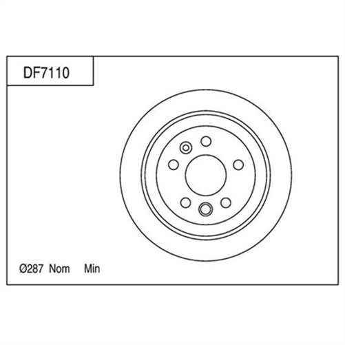 Disc Brake Rotor 287mm x 8.5 Min