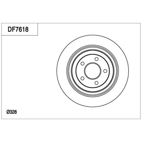 Disc Brake Rotor 328mm x 24 Min