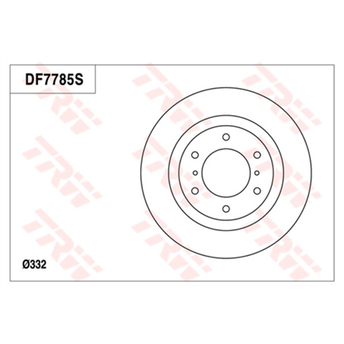 Disc Brake Rotor 332mm x 26 Min
