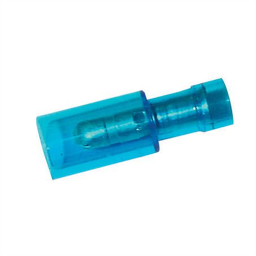 Crimp Terminal Male Bullet Blue Terminal Entry 4mm Polycarbonate 100 P