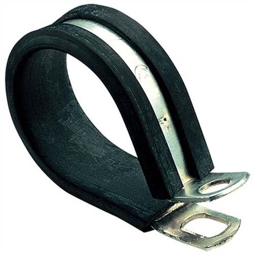 Pipe Clamp 27mm Rubber & Steel - Pack of 10