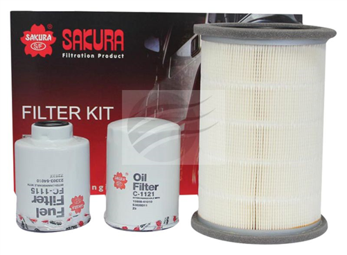 FILTER KIT OIL AIR FUEL FORD COURIER PE PG PH WLAT 2.5L K-19010