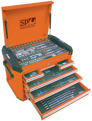 302pc Metric/SAE Tool Kit in Ballistic Orange 7 Drawer Concept Tool Box