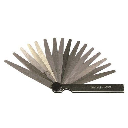 Feeler Gauge - Tapered 16 Blade Metric/Imperial (0.05–0.38mm and 0.002”–0.015”)