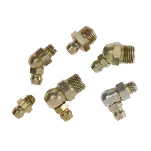 Grease Nipple Steel - Button Head Fitting Parallel Thread 1/8” X 28 BSP (3 Pk)
