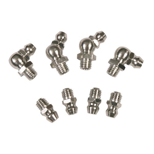 Grease Nipple Stainless Steel - 1/4” – 28 SAE-LT Taper Thread Short 90° (10 Pk.)