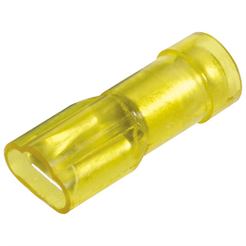 Crimp Terminal Female Blade Yellow Terminal Entry 6.3mm Poly Carbonate