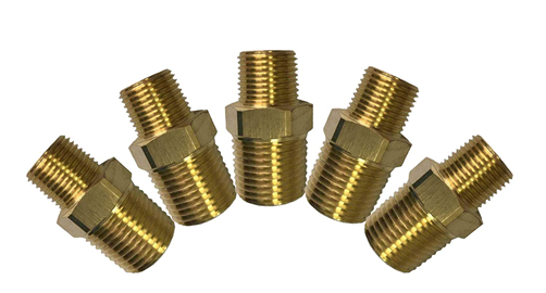 BRASS MALE CONNECTOR 1/4X1/2