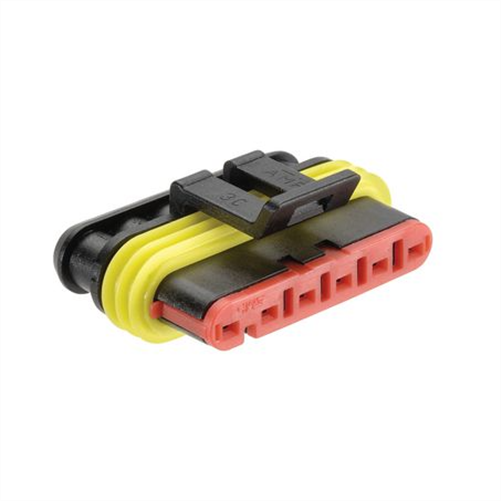 AMP Super Seal 6 Way Waterproof Connector with Terminals and Seals Ma