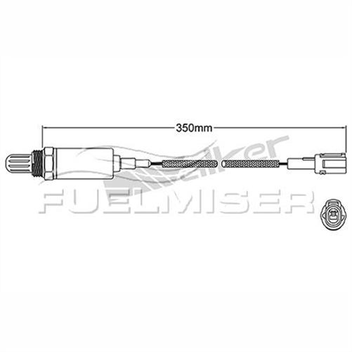 OXYGEN SENSOR DIRECT FIT 1 WIRE 350MM CABLE