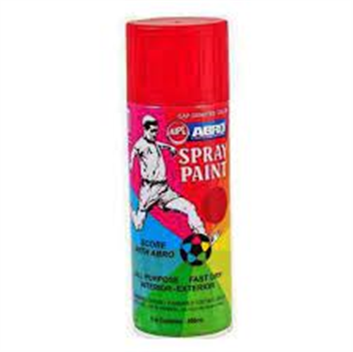 ABRO SPRAY PAINT RED FLUORESCENT