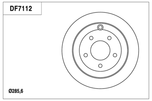 Disc Brake Rotor 285.6mm x 16 min