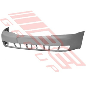 FRONT BUMPER - PRIMED GREY (W/STIFFNER) - AUDI A4 1995-98