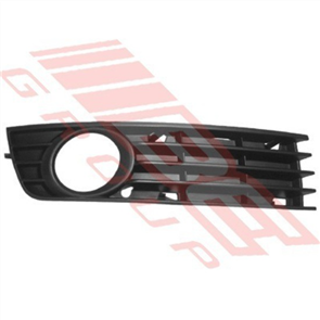 GRILLE - R/H - IN BUMPER - MAT BLACK - AUDI A4 2001