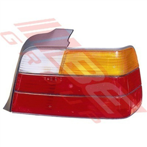 REAR LAMP - R/H - AMBER/CLEAR/RED - BMW 3'S E36 1991-95 4DR