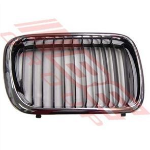 GRILLE - CHROME/BLACK - L/H - BMW 3'S E36 1996