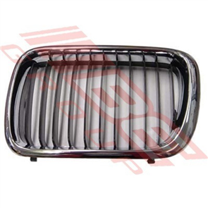 GRILLE - CHROME/BLACK - R/H - BMW 3'S E36 1996